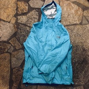North Face Rain Jacket Blue (M)